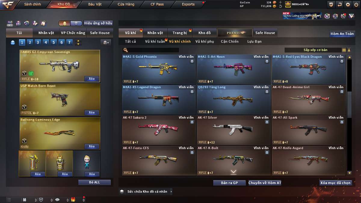 shop acc cf uy tin gia re